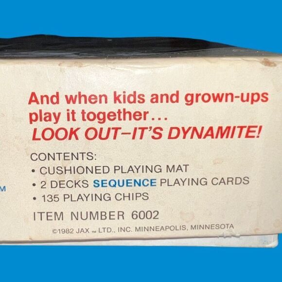 Vintage Jax 1982 Sequence Deluxe Family Card Board Game Complete - Picture 5 of 6